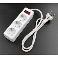 SP3W-510 GARDA. Сетевой фильтр 3 розетки,1м, белый. 5bites