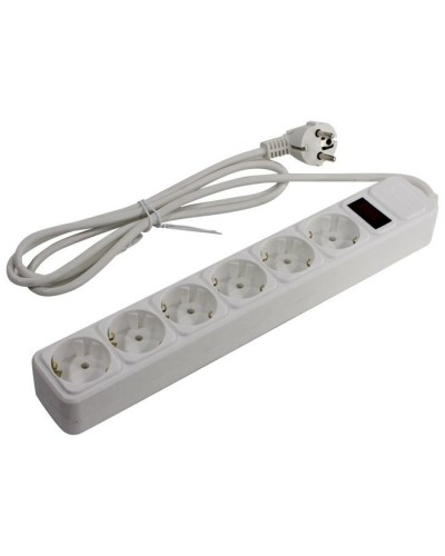 SP6W-130. Сетевой фильтр 6 розеток, 3м, белый. 5bites в Первоуральске