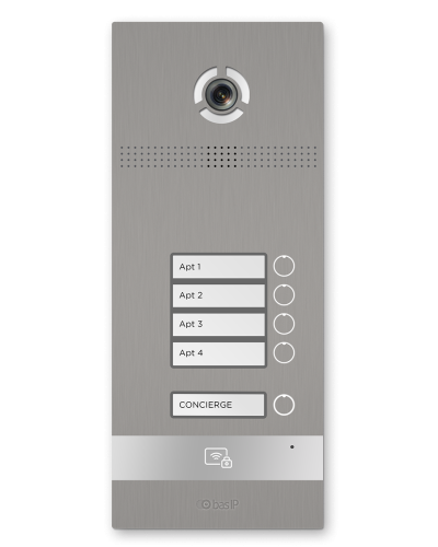 BI-04FB SILVER. Вызывная панель IP-домофона. BAS-IP в Первоуральске