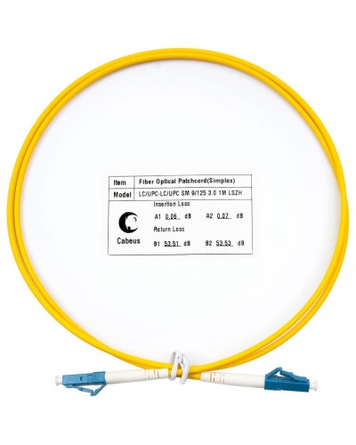 FOP(s)-9-LC-LC-1,5m (8332c). Патч-корд оптический. CABEUS в Первоуральске