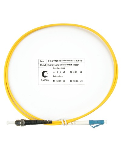FOP(s)-9-LC-ST-3m (7530c). Патч-корд оптический. CABEUS в Первоуральске