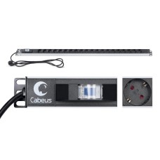 PDU-16-20S-B (9551c). Блок розеток. CABEUS
