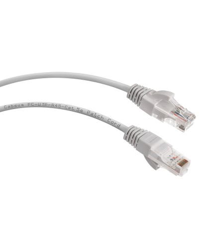 PC-UTP-RJ45-Cat.5e-1.5m (7212c), серый. Патч-корд медный. CABEUS в Первоуральске