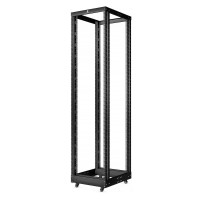 RA-32U-1000-BK (10158c). Открытая стойка 19, 32U, двухрамная, усиленная, цвет черный. CABEUS