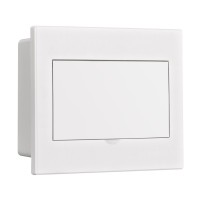 Корпус ЩРВ-П 9 модулей IP41 встраиваемый белая дверь (31082DEK). Корпус пластиковый. DEKraft