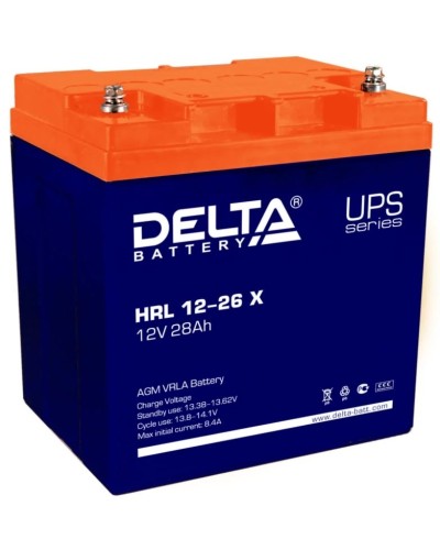 Delta HRL 12-26 X. Аккумулятор герметичный свинцово-кислотный. Delta в Первоуральске