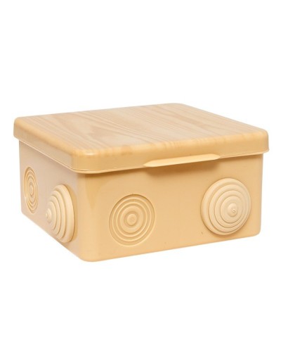КМР-030-014 с крышкой (100х100х55) светлое дерево IP54 (plc-kmr-030-014-s). Коробка распределительная. EKF в Первоуральске