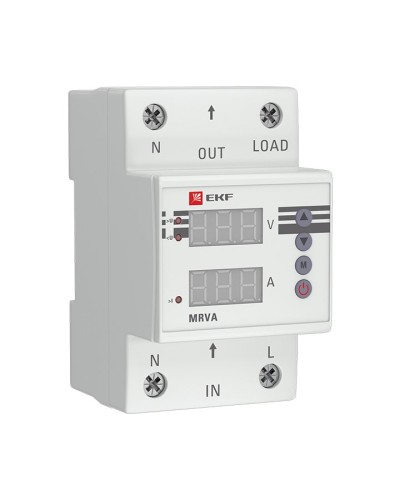 MRVA 40A PROxima (MRVA-40A). Реле напряжения и тока с дисплеем. EKF в Первоуральске