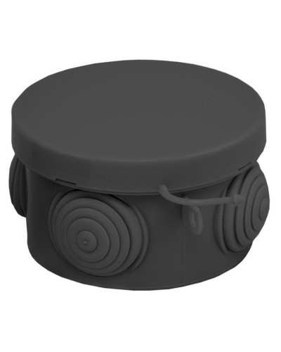 КМР-040-038 с крышкой (65х40) чёрная IP54 (plc-kmr-040-038-b). Коробка распределительная. EKF в Первоуральске