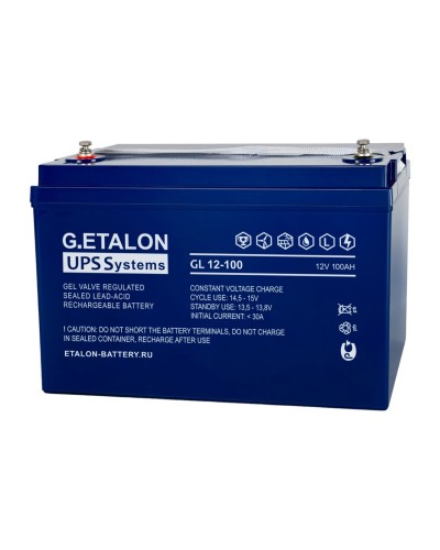 G.ETALON GL 12-100. Аккумулятор герметичный свинцово-кислотный. ETALON в Первоуральске