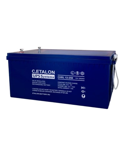 C.ETALON CHRL 12-250. Аккумулятор герметичный свинцово-кислотный. ETALON в Первоуральске