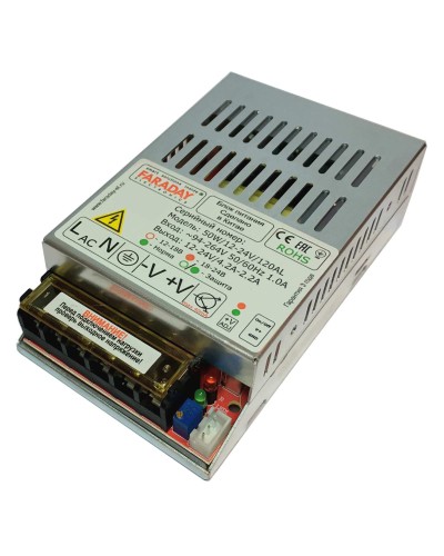 50W/12-24V/120AL. Импульсный блок питания. FARADAY в Первоуральске