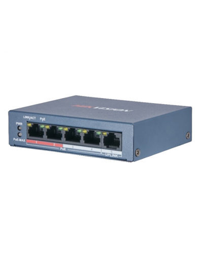 DS-3E0105P-E/M(B). Коммутатор с питанием POE. Hikvision в Первоуральске