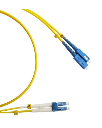 FC-D2-9-LC/UR-SC/UR-H-3M-LSZH-YL. Патч-корд волоконно-оптический LC/UPC-SC/UPC. Hyperline в Первоуральске