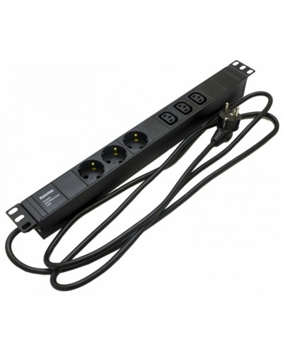 SHE19-3SH-3IEC-2.5EU. Блок розеток 19. Hyperline в Первоуральске