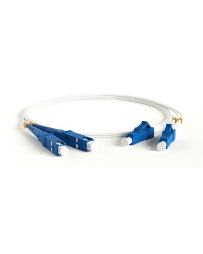 FC-D2-9A1-LC/UR-SC/UR-H-3M-LSZH-WH. Патч-корд волоконно-оптический LC-SC. Hyperline в Первоуральске