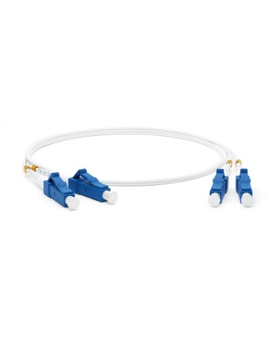 FC-D2-9A1-LC/UR-LC/UR-H-1M-LSZH-WH. Патч-корд волоконно-оптический LC-LC. Hyperline в Первоуральске