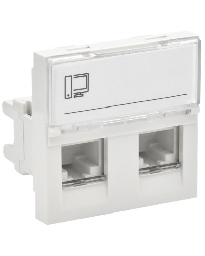 Розетка RJ45 кат.5E PRIMER РКИ-22-00-П-5 белый IEK (PR-KK40D-RI-0-2-2C5EU-K01). Розетка RJ-45. IEK в Первоуральске
