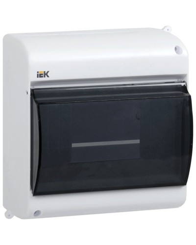 Корпус пластиковый КМПн 2/6 IP30 белый KREPTA 3 (MKP42-N-06-30-09). Щиток модульный с прозрачной дверцей, настенный. IEK в Первоуральске