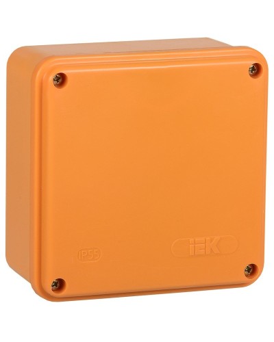 Коробка распаячная огнестойкая ПС 100х100х50 6P 6мм² IP44 гладкие стенки (UKF20-100-100-050-6-6-09). Коробка распаячная огнестойкая безгалогенная (HF). IEK в Первоуральске
