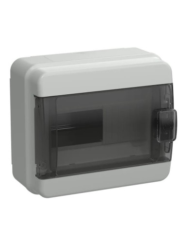 Корпус пластиковый КМПн-8 IP65 TEKFOR (TF5-KP72-N-08-65-K03-K02). Корпус модульный пластиковый черная прозрачная дверь. IEK в Первоуральске