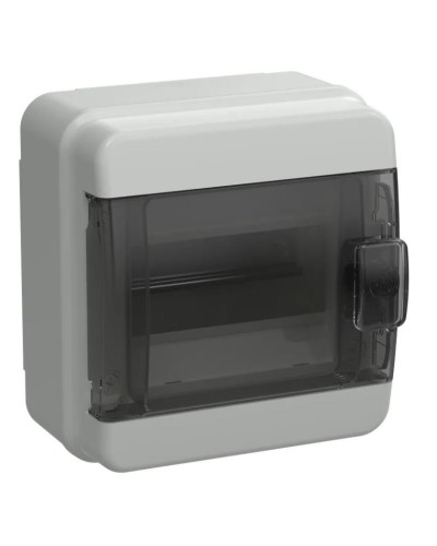 Корпус пластиковый КМПн-6 IP65 TEKFOR (TF5-KP72-N-06-65-K03-K02). Корпус модульный пластиковый черная прозрачная дверь. IEK в Первоуральске