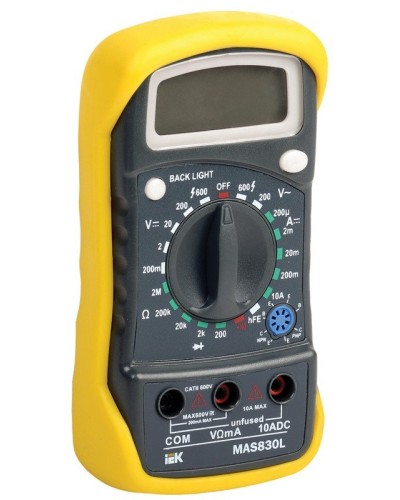 Мультиметр цифровой Master MAS830L (TMD-3L-830). Мультиметр цифровой. IEK в Первоуральске