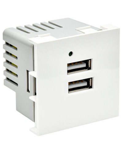 Розетка USB A+A 4,2А PRIMER РКЮ-23-40-П белый IEK PR-KK40D-RU-0-2-AA-K01). Розетка USB. IEK в Первоуральске