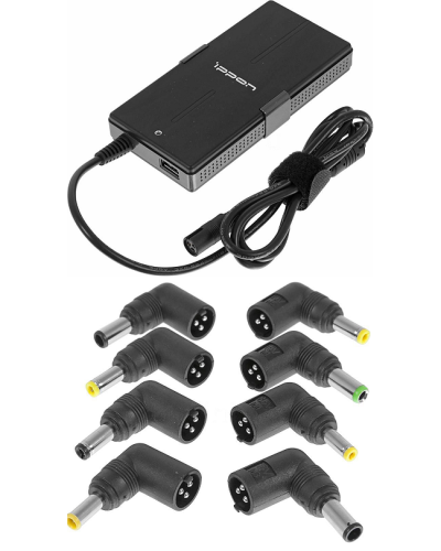 Блок питания Ippon S65U автоматический 65W 15V-19.5V 11-connectors 3.5A 1xUSB 2.1A, LED индикатор (651781). Блок питания. Ippon в Первоуральске