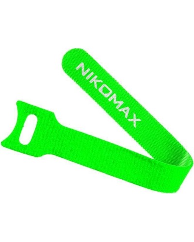 NMC-CTV150-12-SB-GN-10 (10шт). Стяжка-липучка с мягкой пряжкой. NIKOMAX в Первоуральске