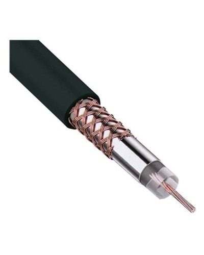 RG-58 A/U, 50 Ом, Cu/Al/Cu, 64%, 100 м, черный (01-2003). Кабель коаксиальный радиочастотный. Rexant в Первоуральске