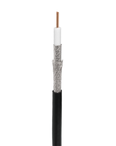 RG-11U, 75 Ом, CCS/Al/Al, 83%, 305 м, черный OUTDOOR (01-3011). Кабель коаксиальный радиочастотный. Rexant в Первоуральске