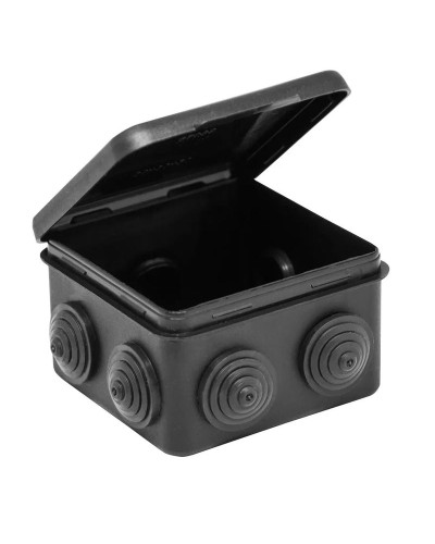 Коробка TYCO ОП 80х80х50мм откидная крышка УХЛ1 IP54 черный (67040МЧ). Коробка распределительная. RuVinil в Первоуральске