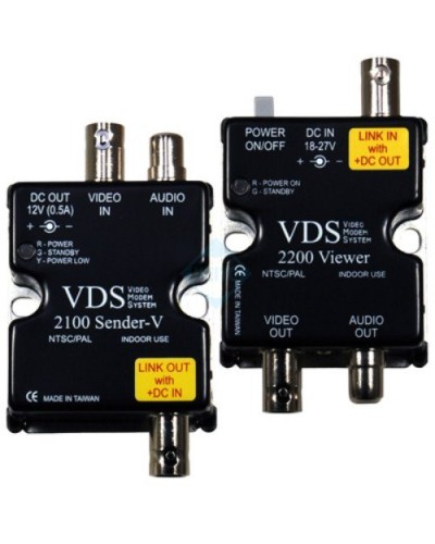 VDS 2100/2200. Удлинитель видео-, аудиосигнала, напряжения питания по коаксиальному кабелю. SC&T в Первоуральске