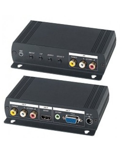AD001HH. Преобразователь композитного видео и аудиосигналов в VGA и HDMI. SC&T в Первоуральске