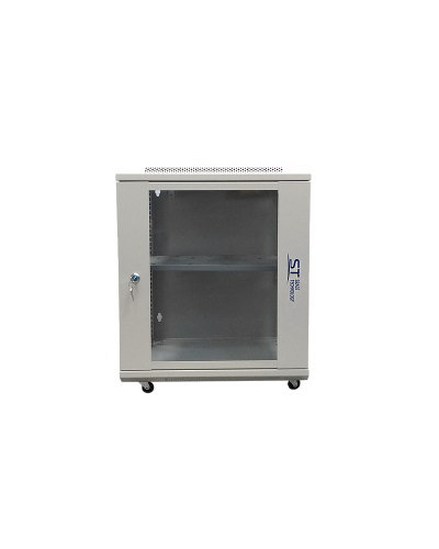 ST-NC12U600 (серый) С ПОЛКОЙ. Шкаф телекоммуникационный 19 настенный 12U. Space Technology в Первоуральске