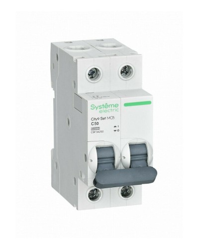 City9 Set 2P 50А 4.5kA С (C9F34250). Автоматический выключатель. Systeme Electric в Первоуральске