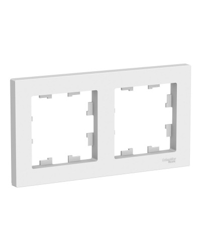 AtlasDesign рамка 2-местная универсальная, белый (ATN000102). Рамка. Systeme Electric в Первоуральске
