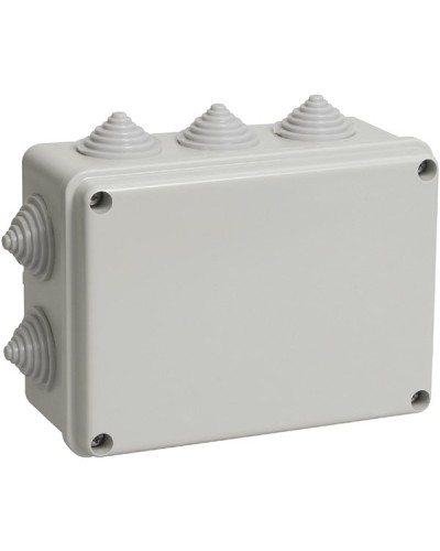 Коробка ОП 190х140х70мм, крышка, IP44, 10 гермовводов (SQ1401-1243). Распаячная коробка. TDM ЕLECTRIC в Первоуральске