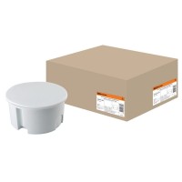 Распаячная коробка СП D80х40мм, крышка, серая, IP20, TDM (SQ1402-1004). Распаячная коробка СП. TDM ЕLECTRIC
