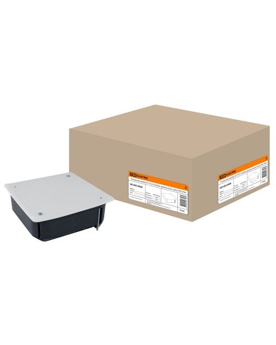 Распаячная коробка СП 115х115х45мм, крышка, метал. лапки, IP20, TDM (SQ1403-0008). Распаячная коробка СП. TDM ЕLECTRIC в Первоуральске