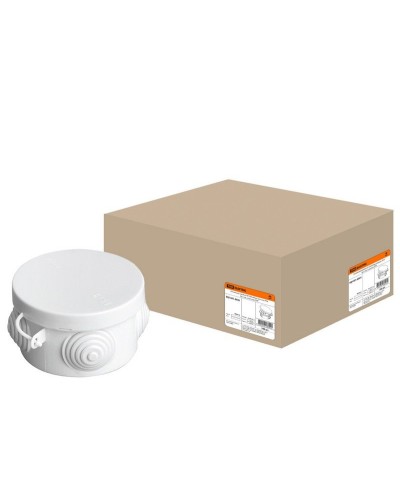 Коробка ОП D65х40мм, крышка, IP54, 4вх. (SQ1401-0501). Распаячная коробка. TDM ЕLECTRIC в Первоуральске