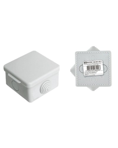 Коробка ОП 65х65х50мм, крышка, IP54, 4вх (SQ1401-0511). Распаячная коробка. TDM ЕLECTRIC в Первоуральске