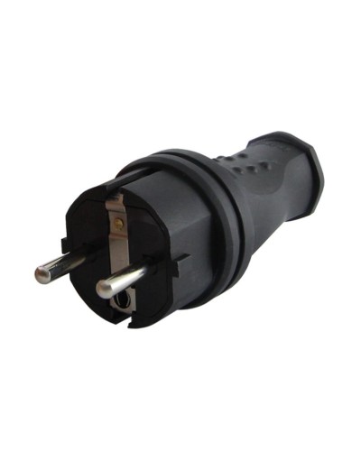 Вилка прямая 2Р+РЕ 16А 250В IP44 (SQ0612-0031). Вилка прямая каучук. TDM ЕLECTRIC в Первоуральске