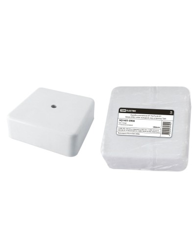 Коробка КР 75х75х28 ОП белая, IP40, с клеммной колодкой (SQ1401-0906). Распаячная коробка. TDM ЕLECTRIC в Первоуральске