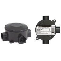 Распаячная коробка ОП D80х35мм, IP42, 3-х рожковая, черная TDM (SQ1401-4054). Распаячная коробка ОП. TDM ЕLECTRIC