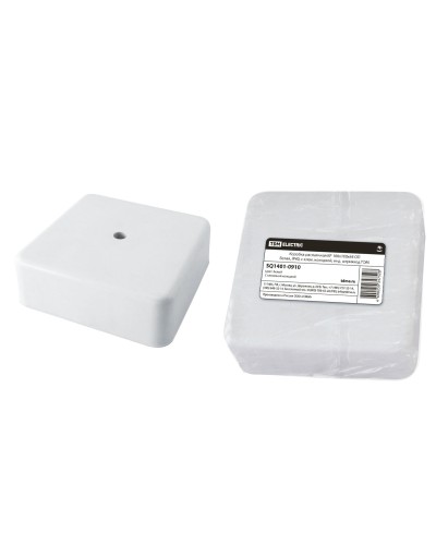 Коробка КР 100х100х44 ОП белая, IP40, с клеммной колодкой (SQ1401-0910). Распаячная коробка. TDM ЕLECTRIC в Первоуральске