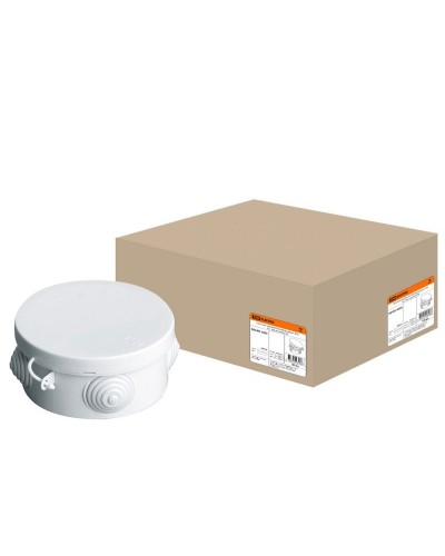 Коробка ОП D85х40мм, крышка, IP54, 4вх. (SQ1401-0102). Распаячная коробка. TDM ЕLECTRIC в Первоуральске