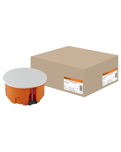 Распаячная коробка СП D80х40мм, крышка, пл. лапки, IP20, TDM (SQ1403-1025). Распаячная коробка СП. TDM ЕLECTRIC в Первоуральске