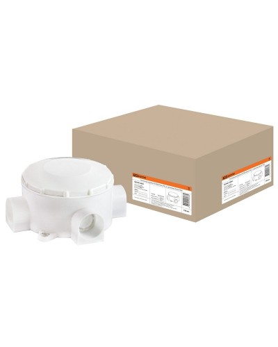 Распаячная коробка ОП D80х35мм, IP42, 3-х рожковая, белая TDM (SQ1401-4004). Распаячная коробка ОП. TDM ЕLECTRIC в Первоуральске